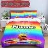 3pcs Duvet Cover Set (1*Duvet Cover + 2*Pillowcase, Without Core), Custom Name PAC Pattern Bedding Set, Home Bedroom Decor Gift