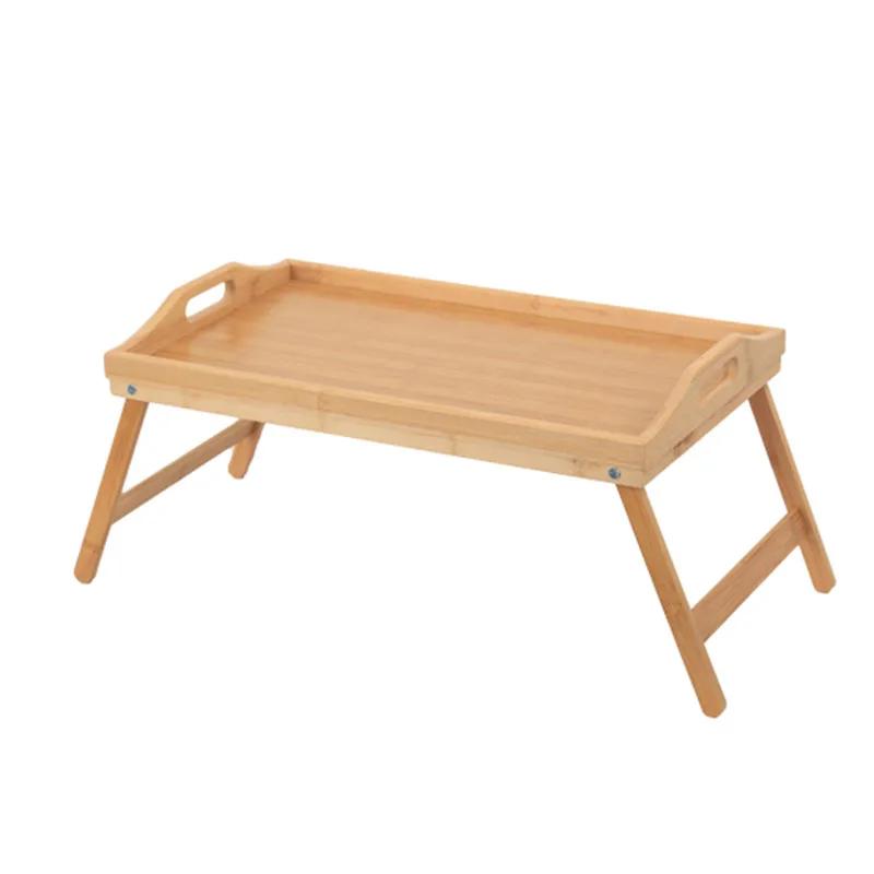 Foldable Bed Tray Table - Multi-Angle Laptop Stand with Breakfast Tray, Adjustable Tatami Style Desk for Bedroom & Bay Window giallo
