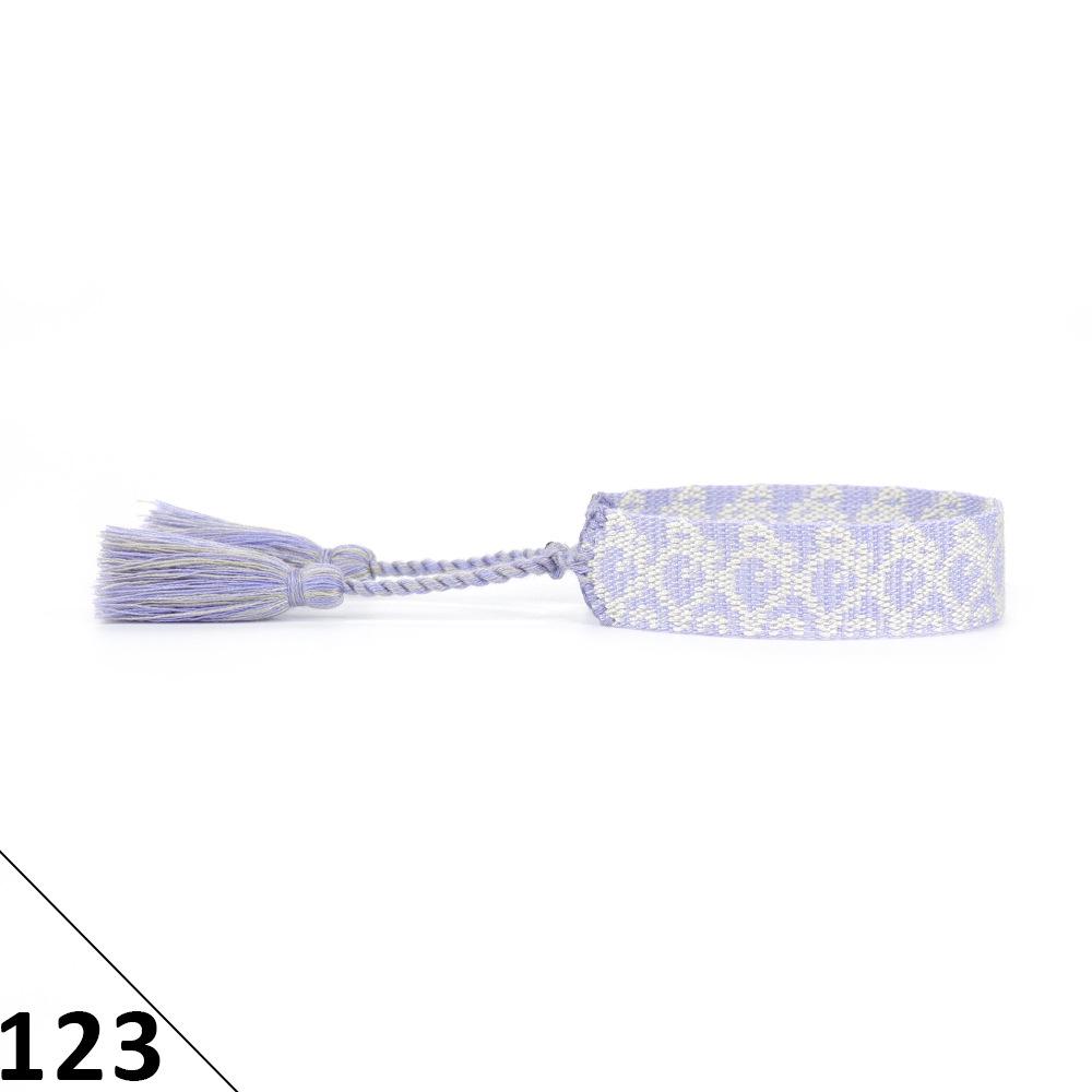 Ethnic Style Hand-Woven Polyester Tassel Bracelet