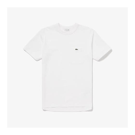 Used New [Lacoste] T-shirt [Official] Pique Pocket Short Sleeve T-Shirt Men's White 2