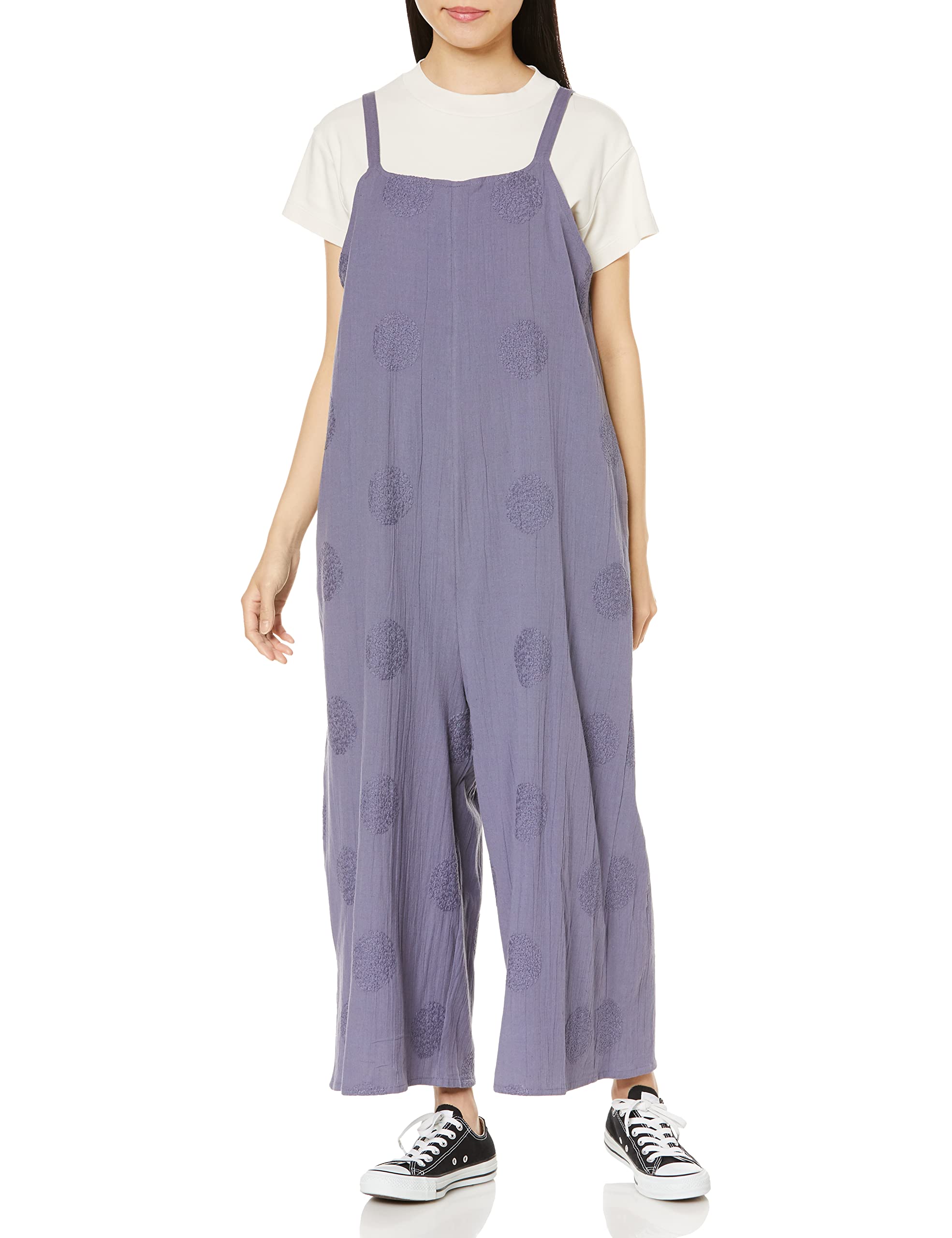 

Комбинезон Брюки Сливовый BL BLUE Свободный Размер [Tomo Corporation] синий