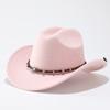 Men's and women's outdoor ethnic wind sun protection travel windproof sun hat big brim top hat knight hat western cowboy hat