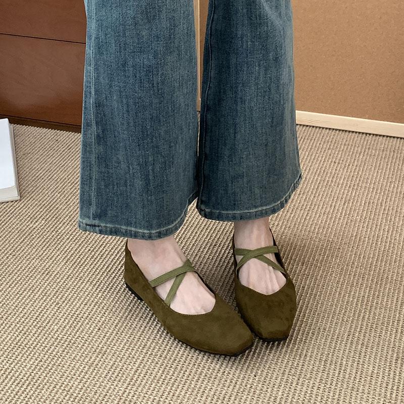 Fashion Fashion Round Toe Ladies Flats Slip On Shoes Casual Female Soft Footwear Shallow Women Ballet Flats Dance Shoes