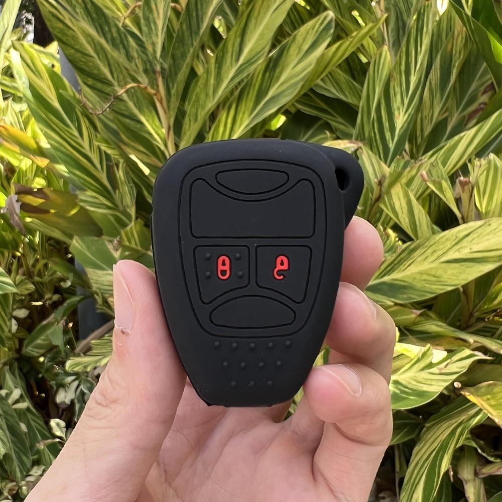 silicone rubber car key cover Case for JEEP Commander Grand Cherokee Liberty Wrangler Compass Patriot 2 button key