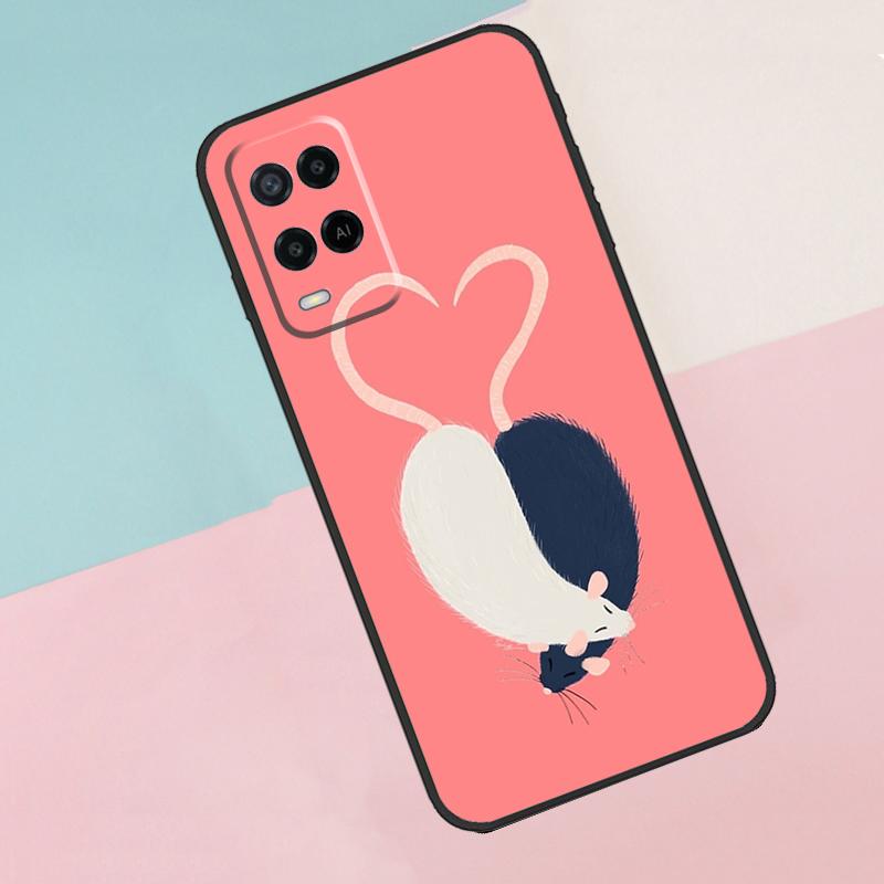 Mouse Rat For Oppo A18 A38 A78 A98 A96 A58 A17 A77 A80 A40 A60 A16 A76 A74 A94 A54 A15 A57S Phone Case