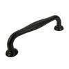 Black furniture handle 96 mm