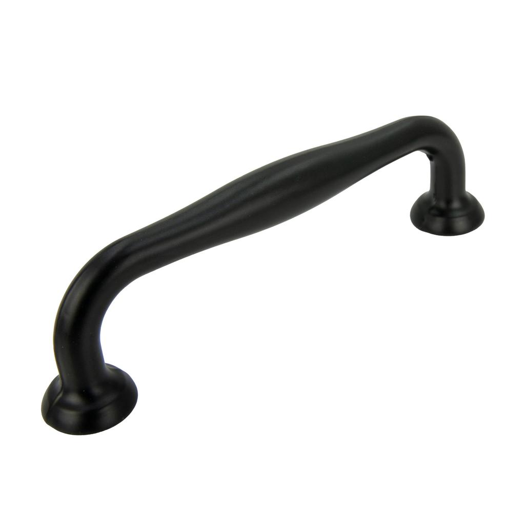Black furniture handle 96 mm