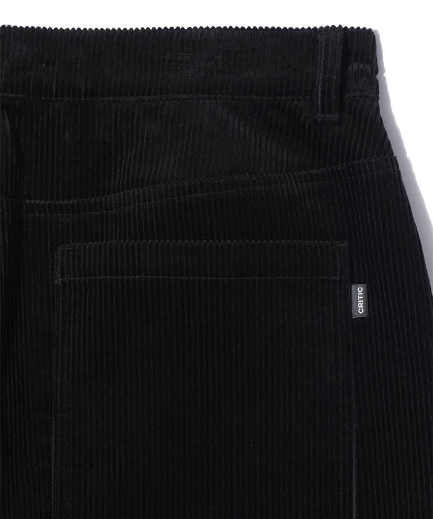 CRITIC Dyeing Corduroy Pants Black