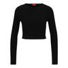 Hugo Womens/Ladies Saneriny Cropped Long-Sleeved Jumper