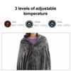 Electric Heating Blanket USB Charging Heated Shawl 3 Heaed Level Coral Fleece Plush Winter Warm Shawl for Outdoor Home 150x80cm