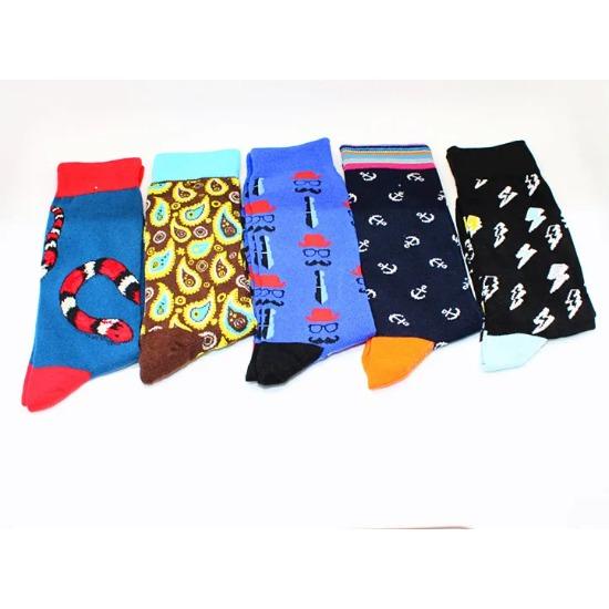 Harajuku Happy Men Socks Funny Mens Sloth Sock Women Animal Fox Chili Moustache Sloths Novelty Sock Combed Cotton Funny Socks