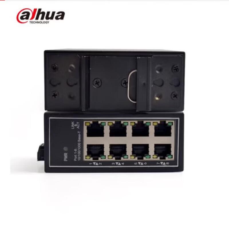

Dahua 8-Port Gigabit Industrial DIN Rail Ethernet Switch CN plug (adapter included)