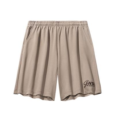 Casual Loose Mid-Rise Shorts With Comfortable Letters Men Shorts Gray 952528301-5