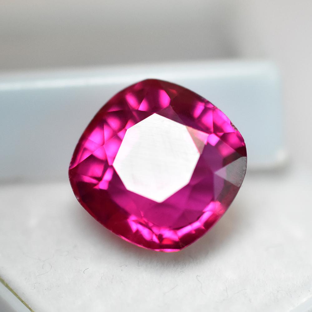 Pink Tourmaline Natural Loose Gemstone 12.35 Ct Certified Square Cut