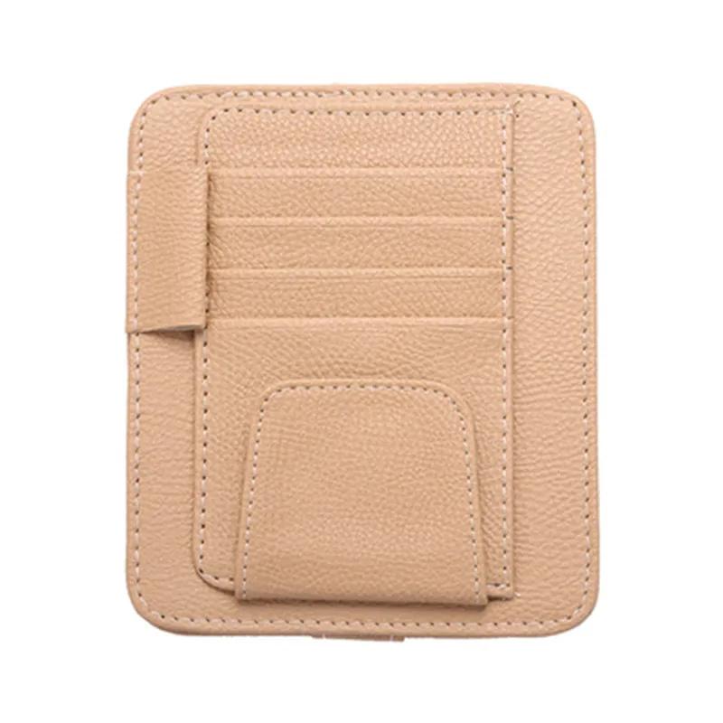 Car visor creative storage ticket holder Car glasses holder card cover multi-functional sunglasses frame interior decoration