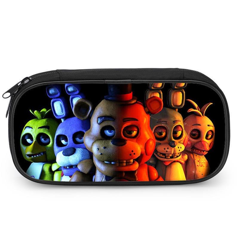 Five Nights At Freddys Pencil Case Kids Stationery Box Pen Storage Bag Boy Gift