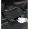 For Tesla Model Y Juniper TPE Rear Center Console Storage Box Organizer Box with Cover Trash Can Under Seat Car Accessories
