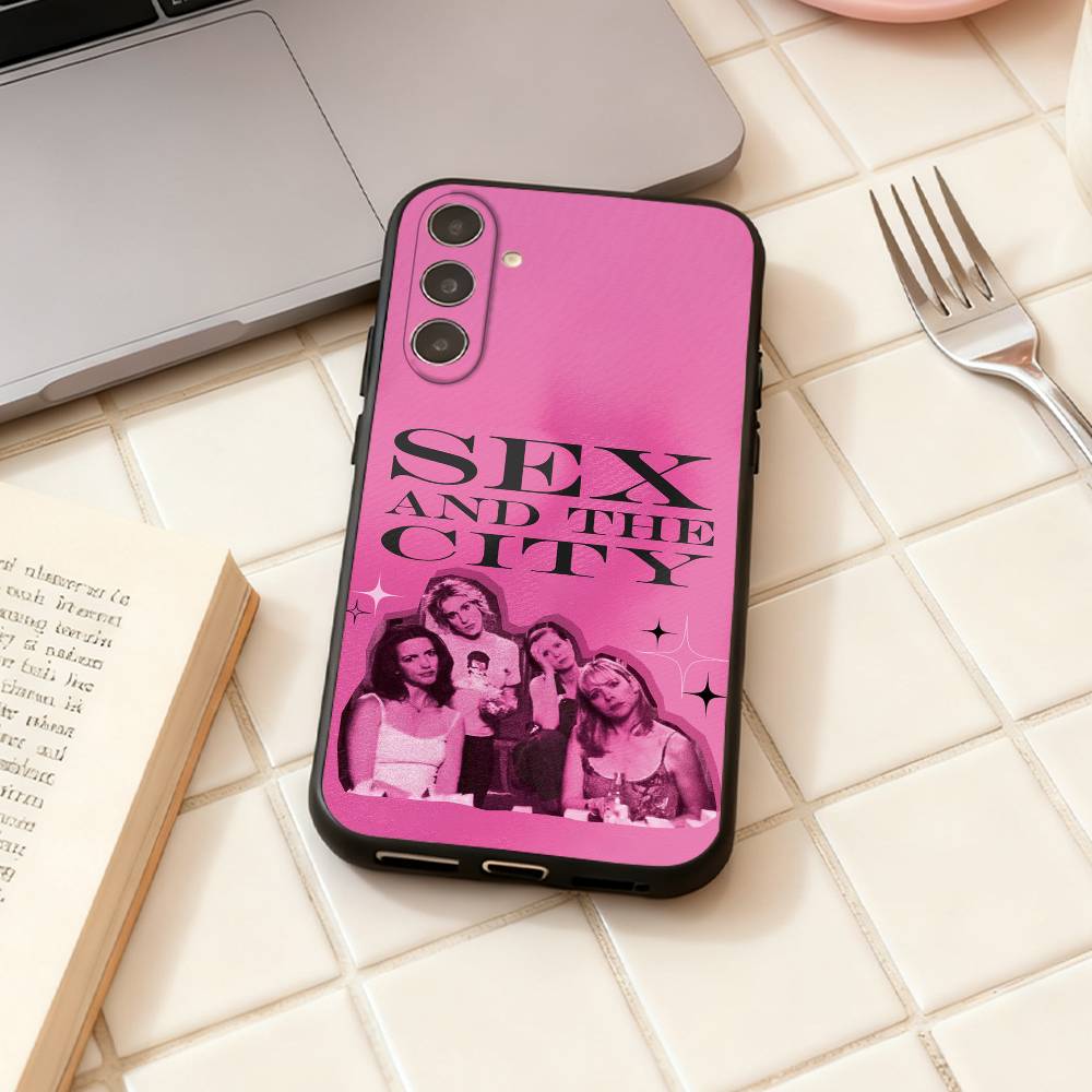Sex And The City phone Case For Samsung Galaxy A73,A72,A71,A70,A53,A52,A51,Others Soft Black Shell