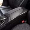 4Pcs Carbon Fiber Car Center Armrest Box Panel Switch Button Cover Interior Accessories