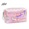 Cute Pencil Bag Case Rectangular Waterproof Stationery with Multiple Compartments Soft Pouch for Pens Erasers Rulers School Office Supplies Holder