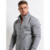 Men's Plus Size Cotton Track Jacket (Sizes L-6XL) - Full Zip Stand Collar Sweatshirt with Pockets - Big and Tall Casual Outerwear