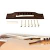 Rosewood 6 String Folk Guitar Bridge Replacement Acoustic Guitar Bridge Saddles Nut Pin for Improve Guitar Sound Quality