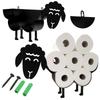 Holder Stand Hanger Shelf for Toilet Paper Rolls Sheep Lamb Bathroom