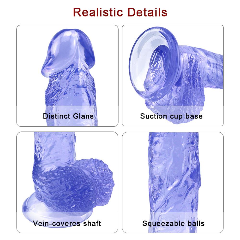 Blue Dildo for Women Suction Cup Realistic Wearable Penis Belt Sexual Harness Strap On Panties Anal Sex Toys for Lesbian Gay