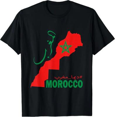 Marokko Geïnspireerd T-shirt Marokko Afrika Cup Mannen Vrouwen T-shirts Katoen Korte Mouw Unisex Mode Casual Top