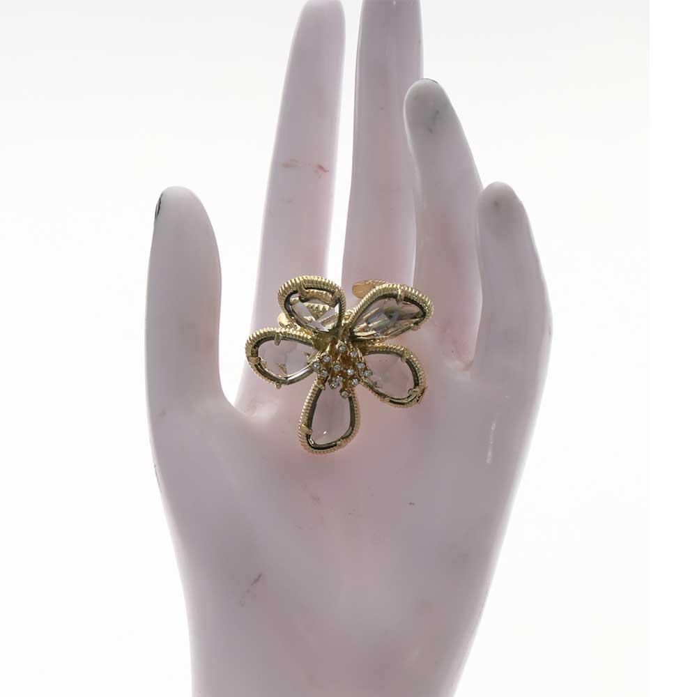 Verstellbare Strass-Geschenke für Frauen Zirkonia-Accessoires Offener Ring Fingerringe Schmuck