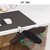 Ergonomic Folding Desk Extender, Desktop Extender with Armrest and Mouse Table, Easy Installation, Relieves Fatigue, Ideal for Home and Office