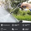 Alloy High Pressure Car Wash Water Gun with Rubber Handle Long Pole Metal Extension for Household Garden Watering