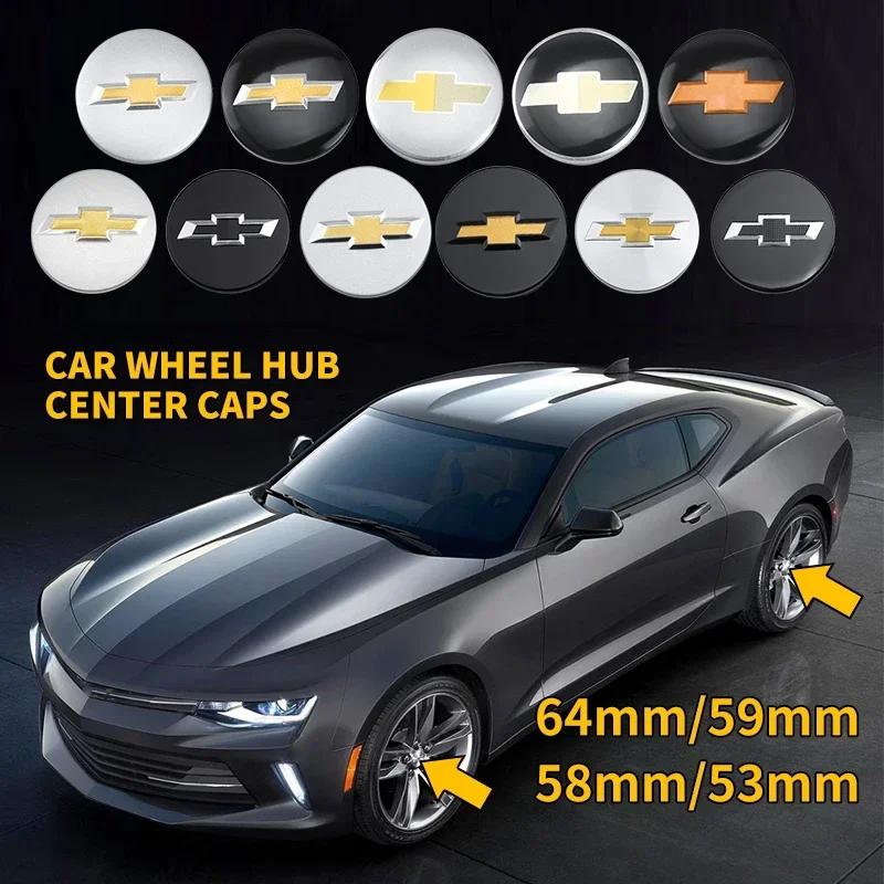 4pcs 53mm 58mm 59mm 64mm Car Wheel Center Hub Cap Cover for Chevrolet Cruze Silverado Traverse Sonic Equinox Malibu Captive Aveo Nlsc56