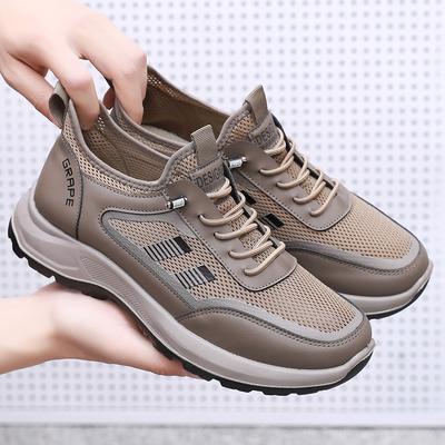 Zomer nieuwe heren mesh ademende casual sportschoenen comfortabele zachtzool mesh wandelschoenen heren