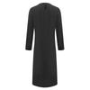Herren V-Ausschnitt Leinen Robe Kurzarm Kaftan Langes Kleid Freizeithemd für Strand, Sommer