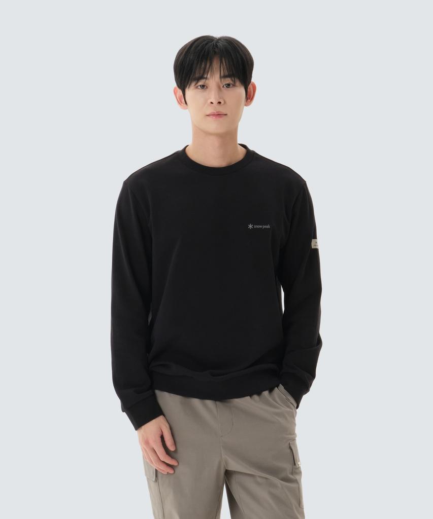 SNOWPEAK APPAREL Land Essential Sweatshirt (S26Smfht50) Black