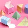 Detachable 3D Geometric Cube Educational Game Math Toys Geometric Shapes Blocks  Boys Girls