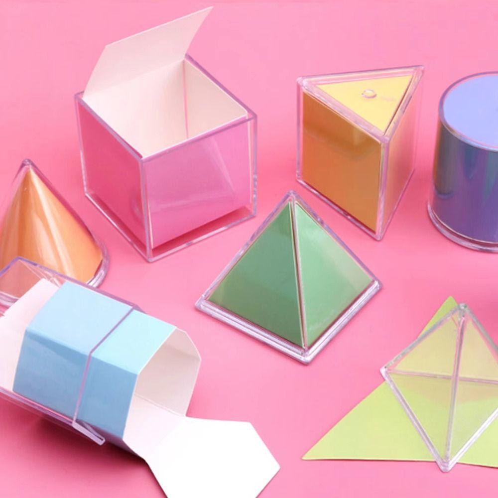Detachable 3D Geometric Cube Educational Game Math Toys Geometric Shapes Blocks Boys Girls