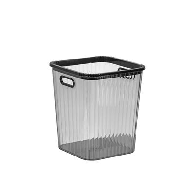 Transparenter Mülleimer Haushalt Moderne Wohnzimmer Toilette Druckring mit Griff Sanitärbehälter