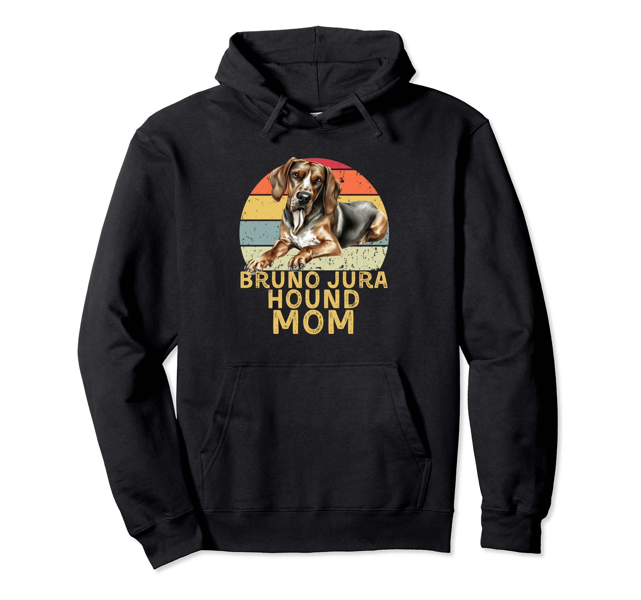 

Bruno Jura Hound Dog Mom Retro Funny My Dogs Are My Cardio Hoodie