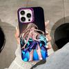 HSR Serval Purple Translucent Mobile Phone Case for iPhone 17 16 15 14 13 12 11 X XR XS Air Pro Max Plus Colorful Cover