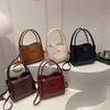 High value fashion bag women's niche messenger bag foreign style simple casual bucket bag women