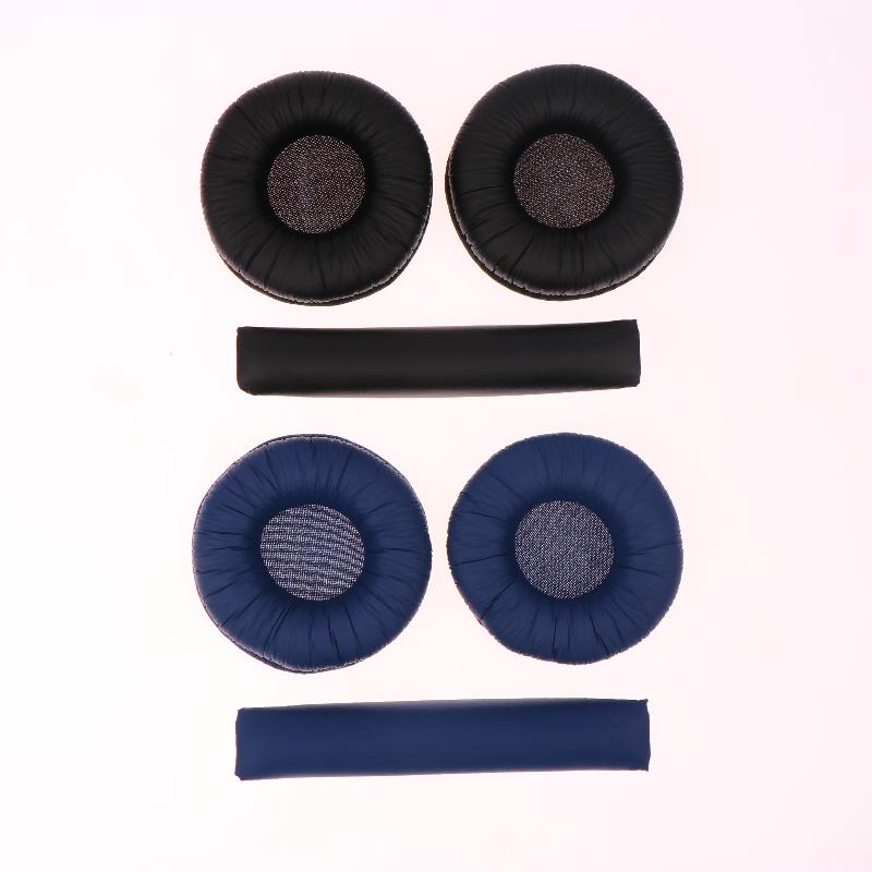 3Pcs For JBL Tune 600 T450 T450BT T500BT JR300BT 70mm Soft Leather Foam Pads Earphones Cushion Headbeam Headphones Ear Pads