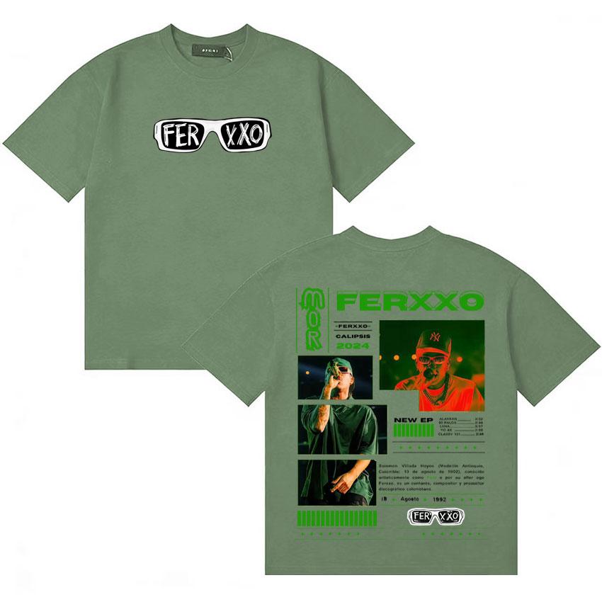 

Feid Cumpleafios Ferxxo Harajuku Cover TShirt High Quality Unisex Casual Short Sleeve Tees Summer Aesthetic Crewneck Oversized Tee 4XL