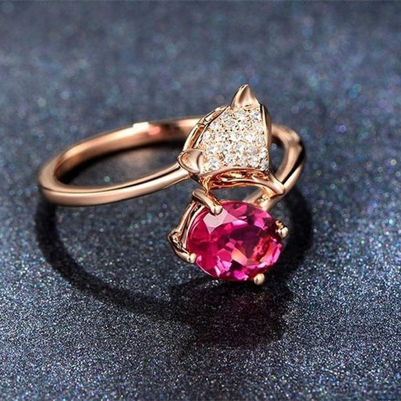 Sace Gems Klassisk kobberlegering Zircon Ring Dame Smykker Bryllupsløfte Festgave Åpen