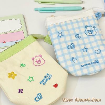 Kawaii Federmäppchen mit großer Kapazität Stifteaufbewahrungstasche Niedlicher Stiftehalter Schulanfang Kindergeschenk Schreibwarenbedarf Schüler