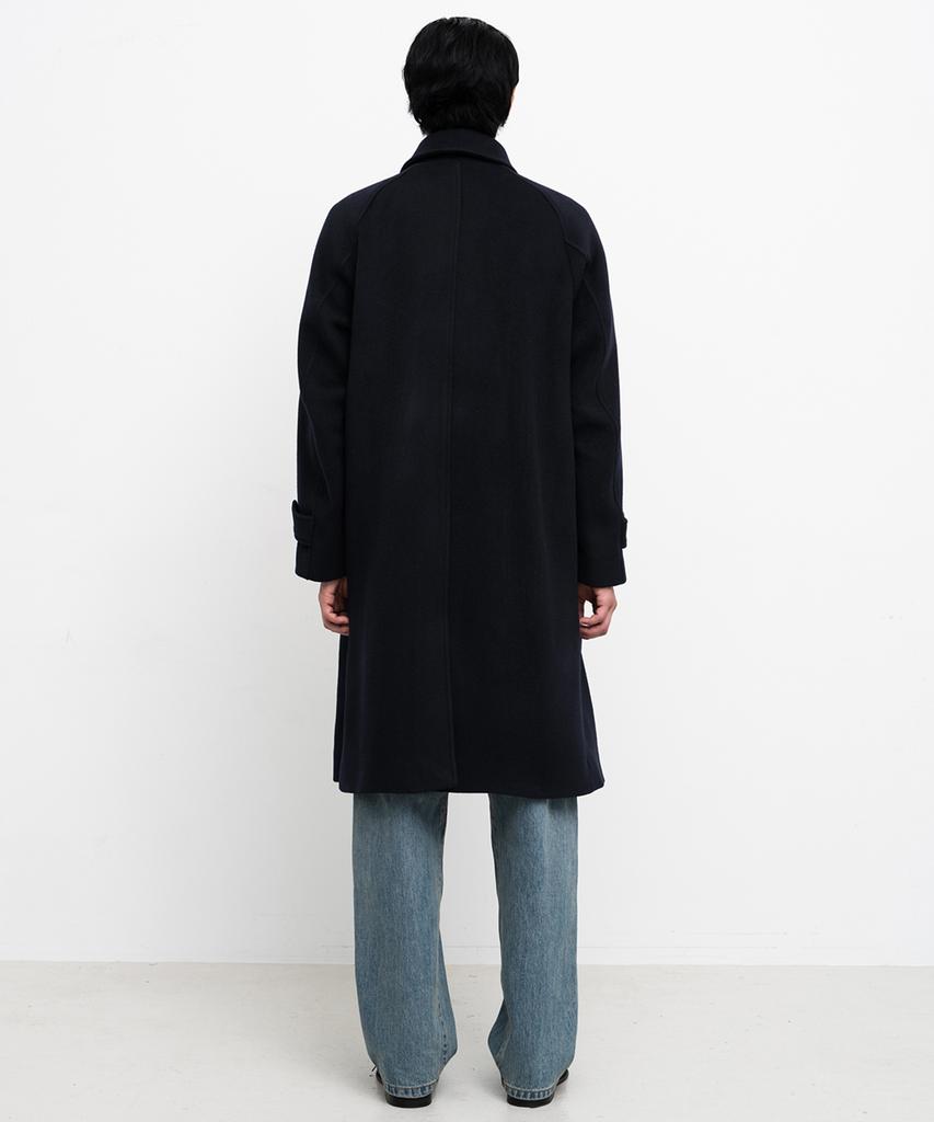 Shirter Fine Master Balmacaan Coat (Dark Navy)
