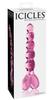 Icicles - Ball Glass Dildo with a Heart