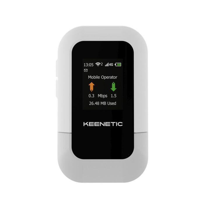 KEENETIC Router Wi-Fi 6 Portatile 4G KN-5110-01-EU con Batteria 3000 mAh