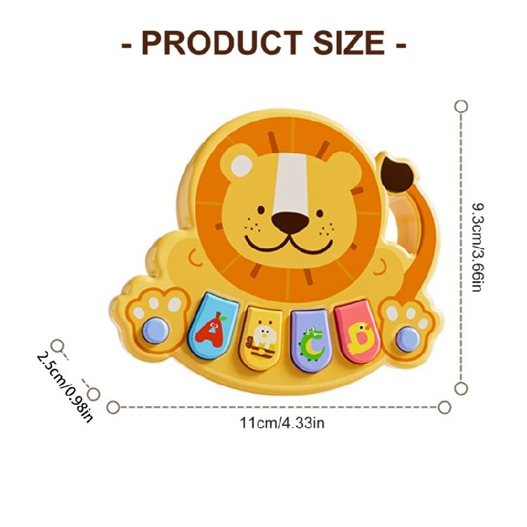 Baby erstes Klavierspielzeug Cartoon Lerninstrument ABS Sicheres Material Multifunktionale Musikmodi Leichtes reisefreundliches Design